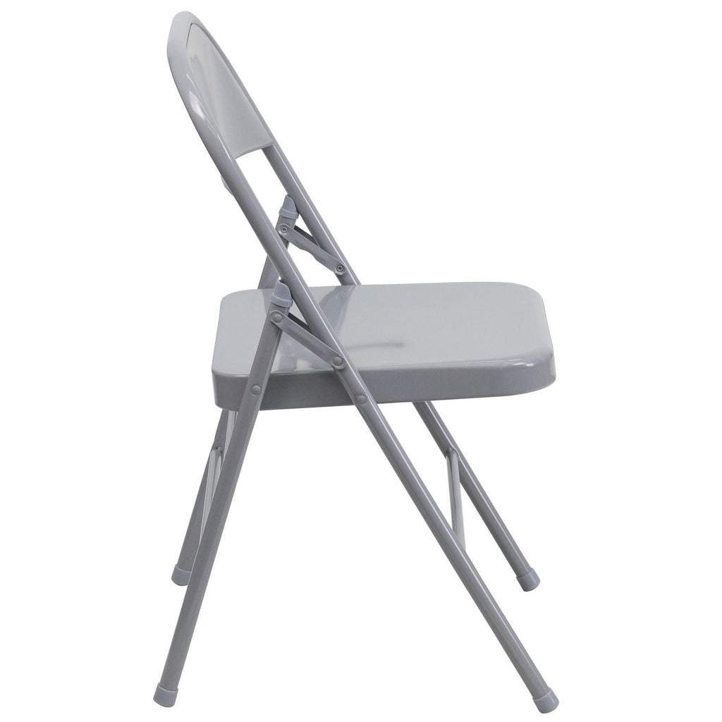 Grey Metal Chairs for Rent – Ellis Art Studios